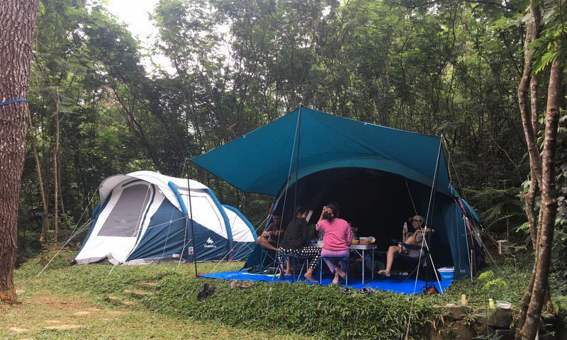 wisata camping keluarga di puncak
